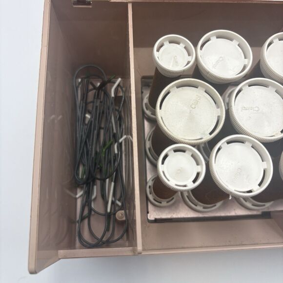 Clairol Mist/Dry CareSetter Velvet Hot Rollers Curlers W/Clips K-400F *Tested* - Picture 7 of 9